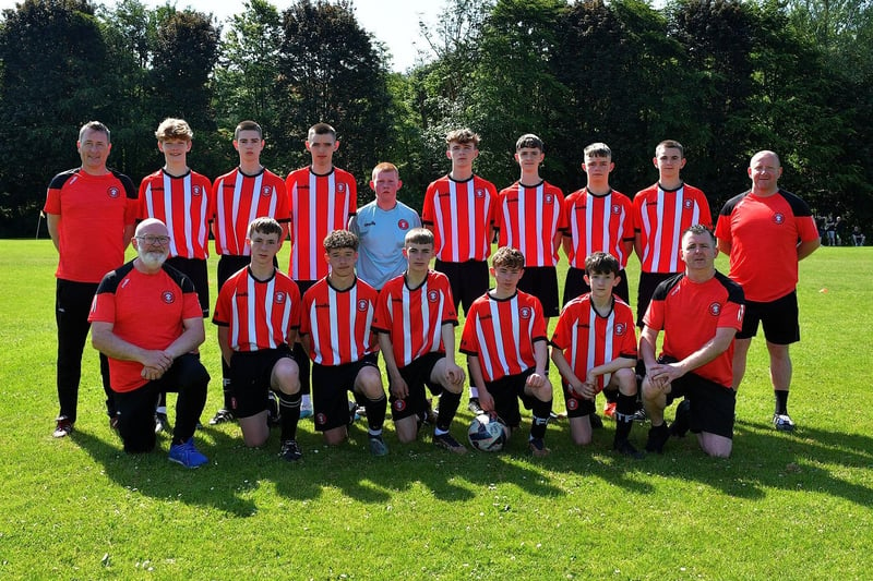 The Tristar team who were defeated by Don Bodcos in D&D U15 Championship Summer Cup final at Prehen on Sunday morning last. Photo: George Sweeney. DER2322GS - 36