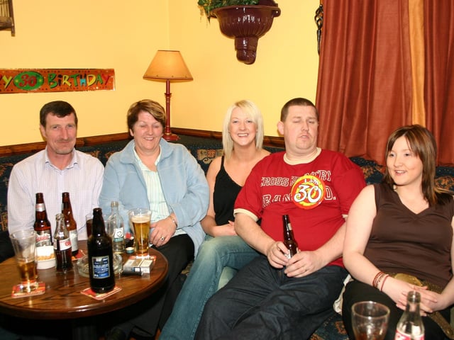 Birthday Boy Damian Quinn second on right enjoying his 30  with Michael Lily Catherine and Rachel 4752 dd : .