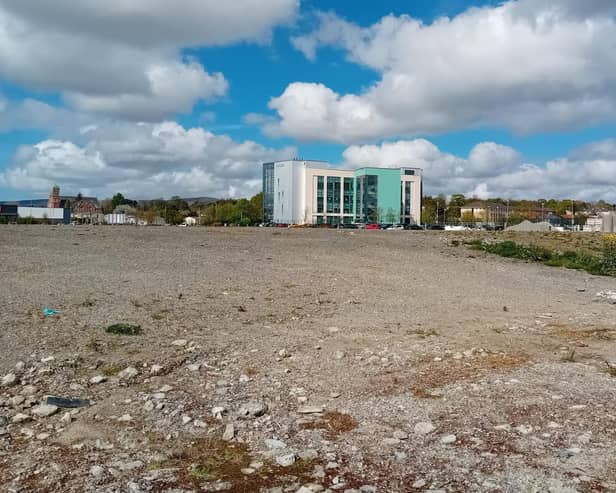 The proposal is for the erection of a ‘new Cityside Health and Care Centre, including a multistorey car park, site access roads and associated landscaping with additional public realm works, including pedestrian link to Quay Trail, and infrastructure works including upgrade of Pennyburn Roundabout to include additional lanes and associated junction improvements, to support the development of the site’.
