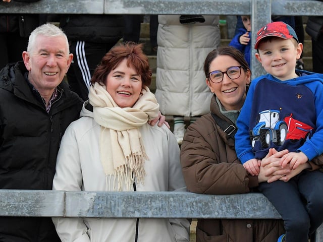 Fans at Derry’s game against Dublin, in Celtic Park, on Saturday. George Sweeney