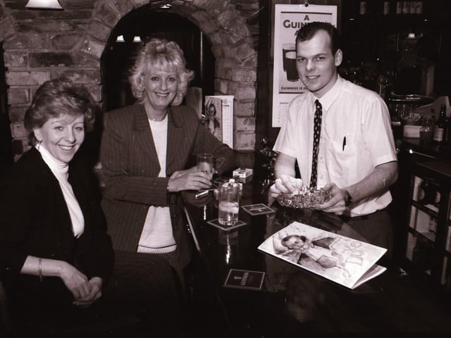 Customers at The Ritz Bar and Duke's Bar back in 1996.