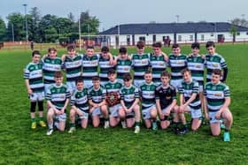 The Na Magha U15 hurlers who won the Féile na nGael Division 3 final on Sunday against St Finbarr’s at Owenbeg.