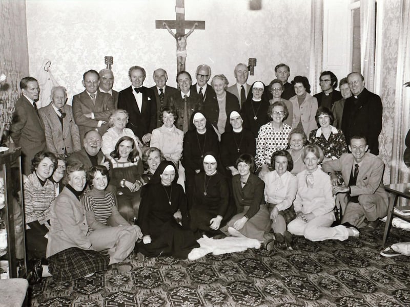 Parishioners of the new parish of St. Joseph's Galliagh pictured in 1976.