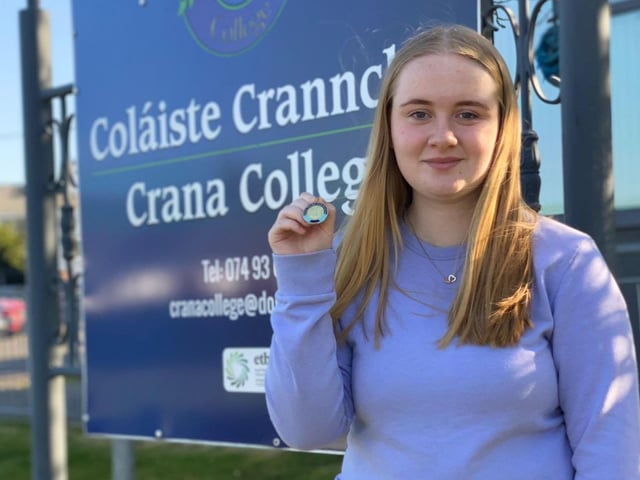 Doireann Healy winner of the Irish Language Presentation Post-Primary.