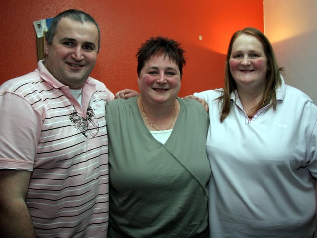 Birthday girl Sharon pictured with her brother Thomas and sister Ashling 0098JML : Parties and celebrations March 2006: Sharon McClelland.