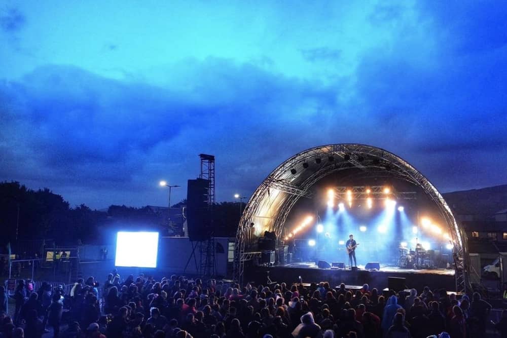 Buncrana Music Festival stage.