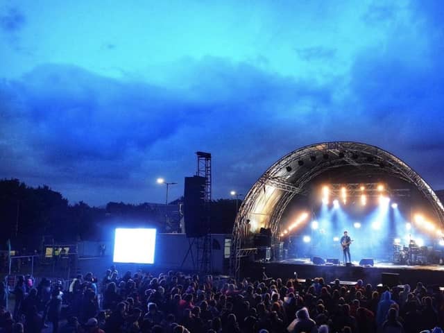 Buncrana Music Festival stage.