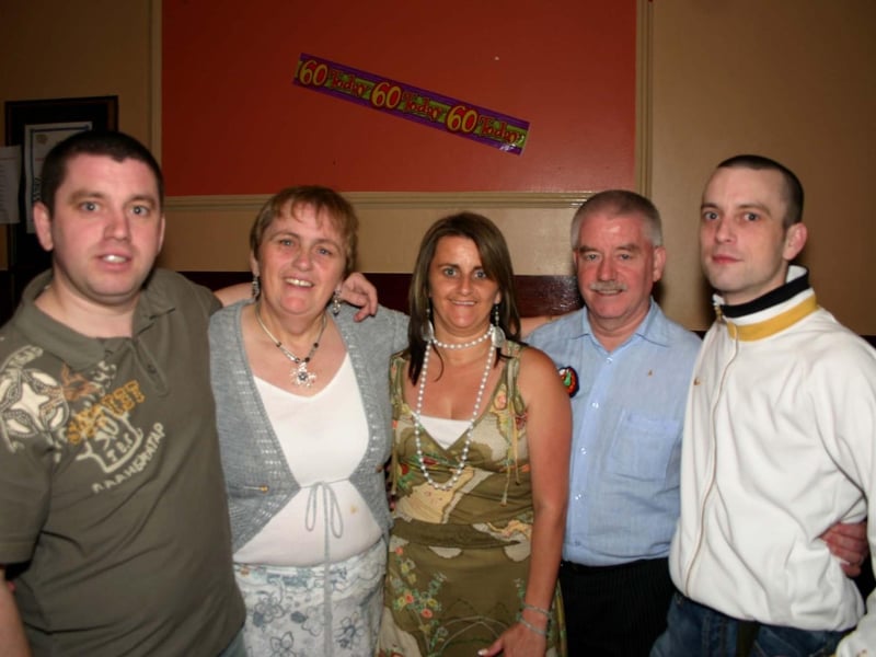 Dermot pictured with his family sons Gerald, wife Ann, daughter Mellisa and Aaron. 4162/dd : Parties and celebrations June 2006: Dermot Connor.