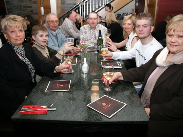 Dave enjoys a birthday meal with family and friends 0028JML