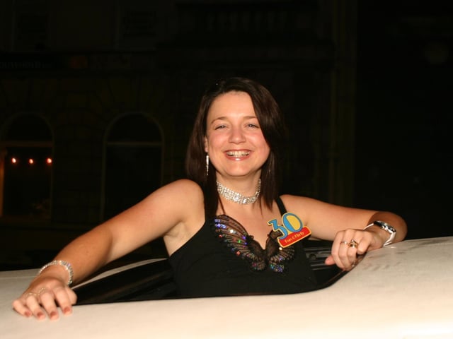 A limo ride for your 30th birthday.