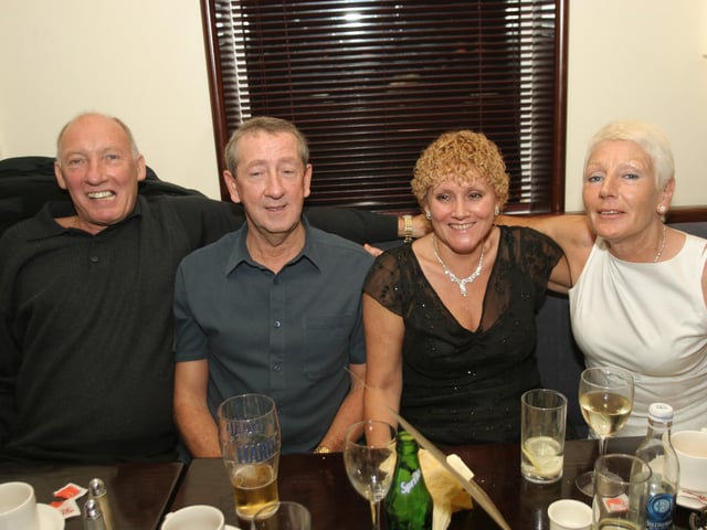 The Loughry family gets together for a party.