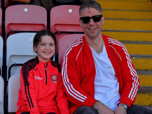 Derry fans at the game against Donegal. Photo: George Sweeney