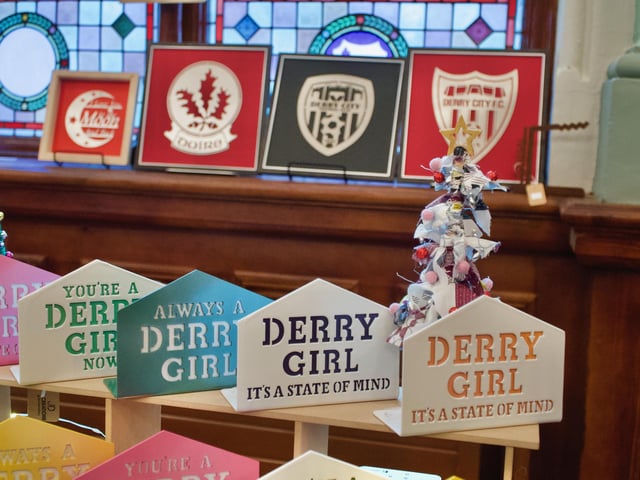 Products on display at the Derry Business Collective’s Christmas Market in St. Columb’s Hall, on Sunday December 3.