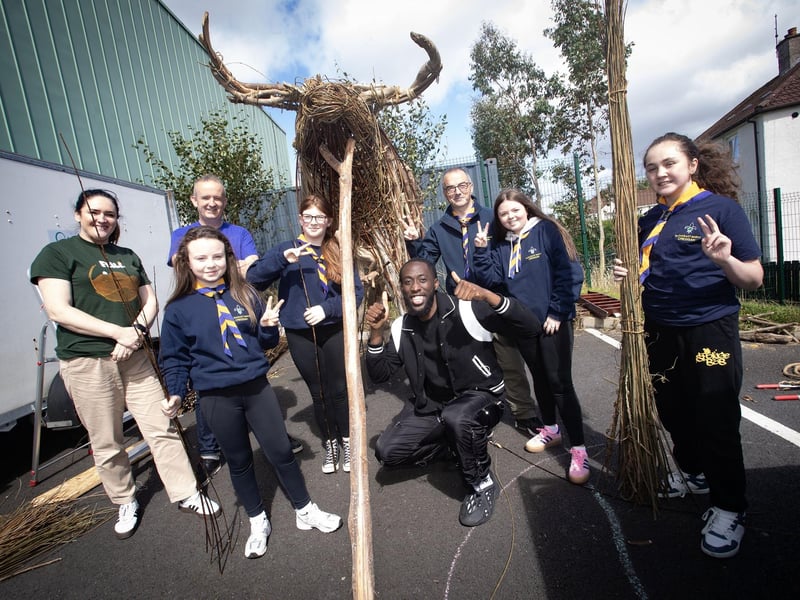 Over the last few weeks, young people from sports clubs, youth groups and community organisations have been taking part in workshops where they have been creating props and artworks for the Lúnasa event including a willow bull structure created by young people and the artist Brendan Farren which will form a centrepiece for the finale.