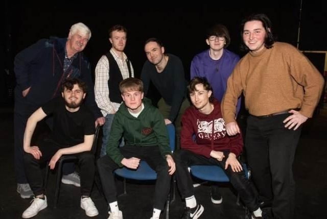 Some of the cast in LMS' production of Oliver! which runs in the Millennium Forum from March 20-23.