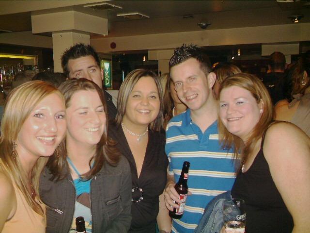 Derry people partying in pubs in the city in August 2005.