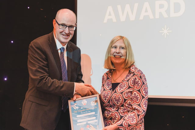 Dr Jayne Proctor with Neil Guckian, Chief Executive, Western Trust.