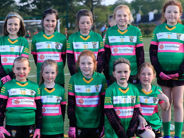 Foreglen team n in the U9 Girls’ GAA blitz held at the Waterside Shared Village Centre on Friday night. (Photo - Tom Heaney, nwpresspics)