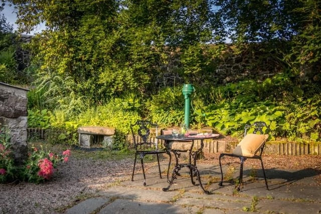 The garden of the Bishop's Gate Lodge.