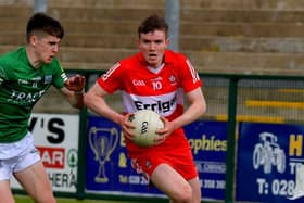 Eamon Young was on the scoreboard as Derry Minors defeated Tyrone in Owenbeg.  Photo: George Sweeney. DER23118GS – 78