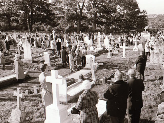 The Blessing of the Graves at Ardmore Cemetery.