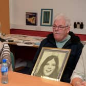 May and Martin McGavigan, siblings of Annette McGavigan pictured at the Pat Finucane Centre at Rathmor on Monday afternoon to hear if the PPS intend to prosecute the soldier who shot and killed their relative. Photo: George Sweeney