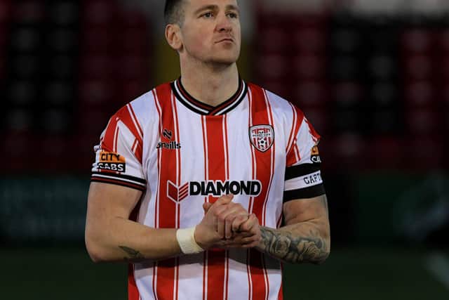 Derry City’s Patrick McEleney has big ambitions this year.  Photograph: George Sweeney