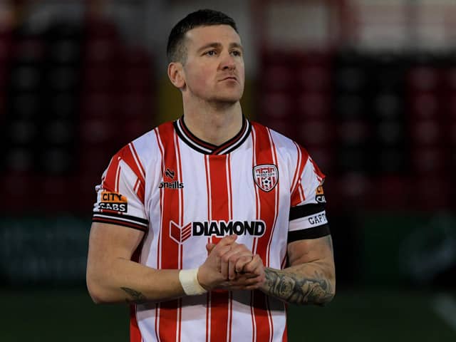 Derry City’s Patrick McEleney has big ambitions this year.  Photograph: George Sweeney