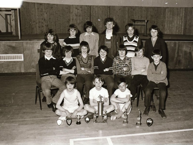 Prizewinners at St Mary's in Creggan.
