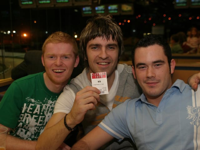 Late night at the Lifford races with friends and family.