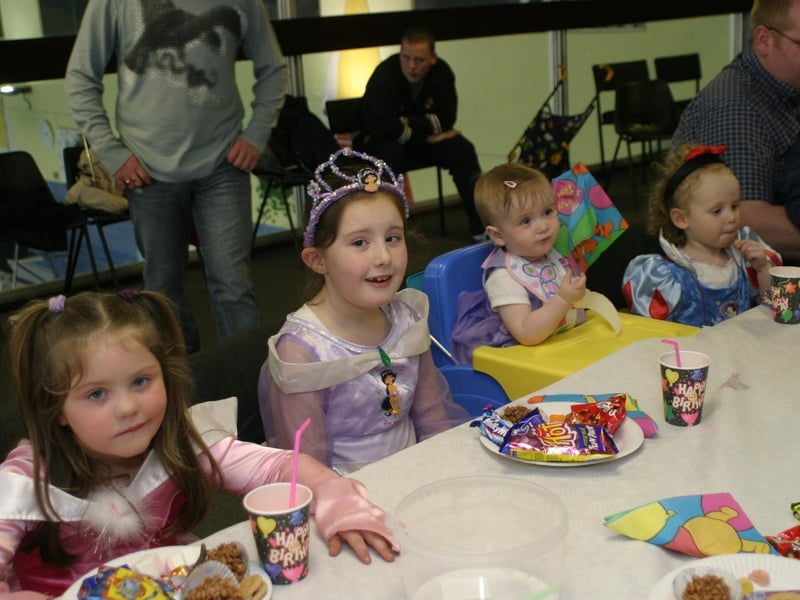 Party celebrations back in 2004: Aimee Thompson.
