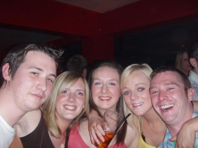 OLYMPUS DIGITAL CAMERA : Enjoying a night out in Derry city centre and catching the Ulsterbus nightbus home back in April 2005.
