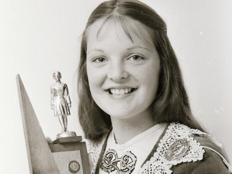 Irish dancing award winner.