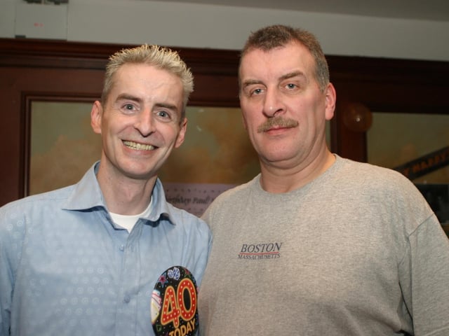Party celebrations back in 2004: Paul Rooney.