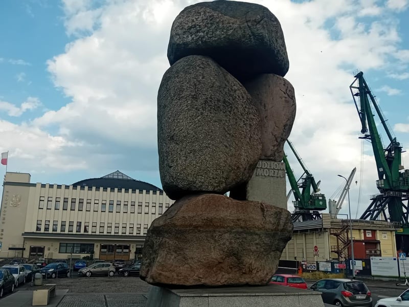 The monument to the People of the Sea in Gdynia.