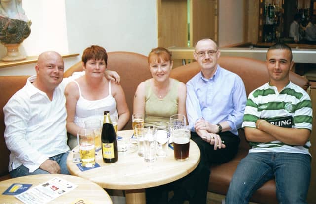 The 'Mammy's Boys' team which competed in the Golden Link Festival Quiz at the Delacroix. L/R:- John McLaughlin, Bernie McLaughlin, Noeleen O'Doherty, Brian O'Doherty and James O'Doherty. 190803HG1