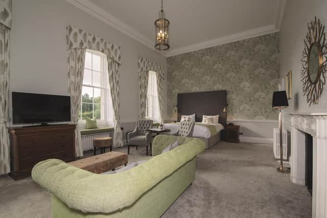 A historic suite at Holme Lacy house.