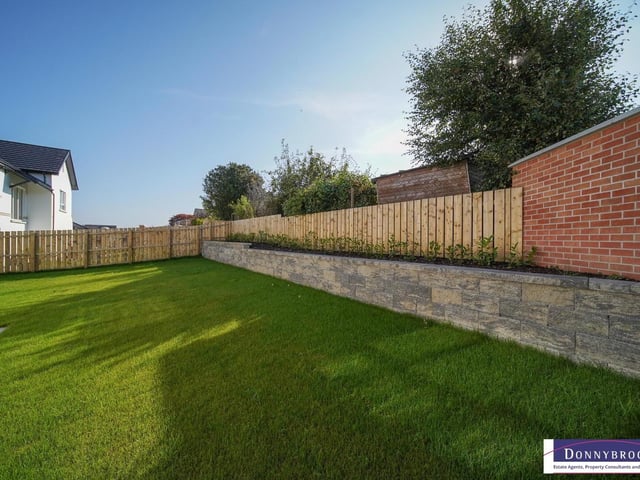The garden of one of the new units at Merchant's View.