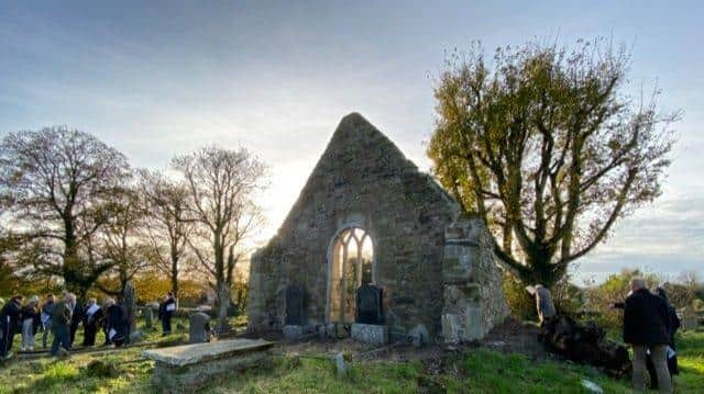 The ancient St Mura's graveyard, Fahan.