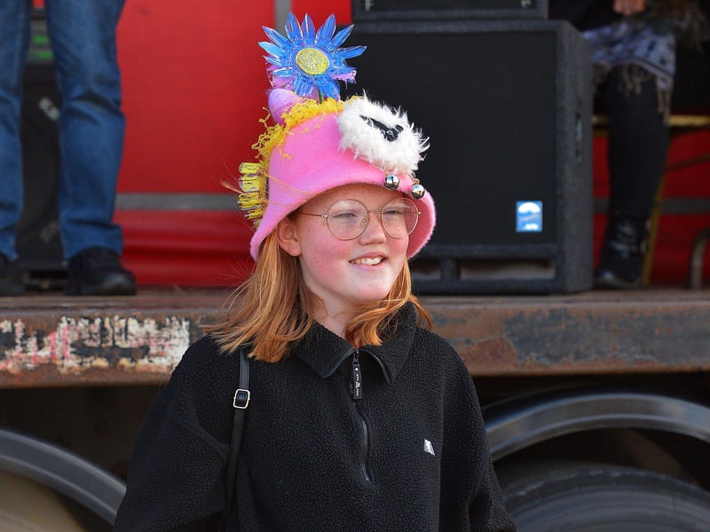Easter bonnets on display during the Easter Monday parade in Carndonagh. Photo: George Sweeney. DER2315GS – 90