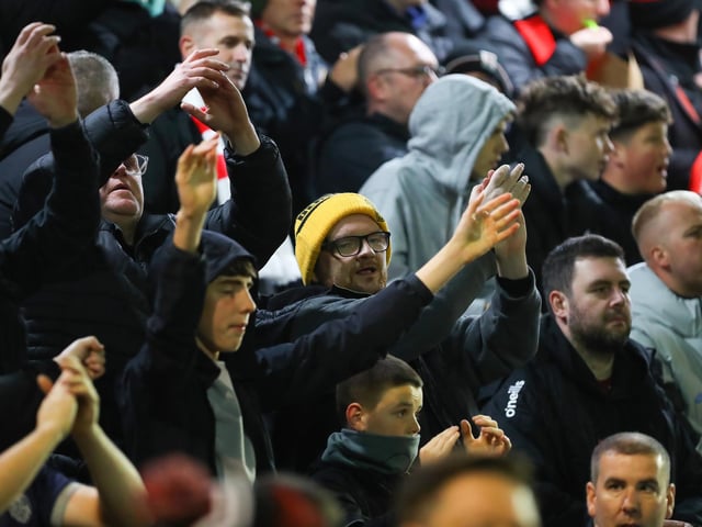 Derry City fans played their part in roaring their team into the FAI Cup Final at Dalymount Park.