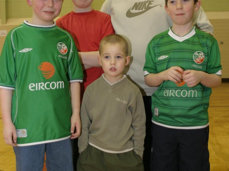 Party celebrations back in 2004: Oran McLaughlin and Shane McGill.