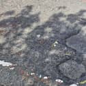 Aileach Road potholes.