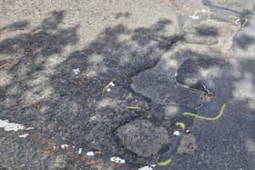 Aileach Road potholes.