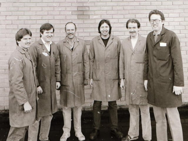 Staff at work at Maydown Precision Engineering in 1985.