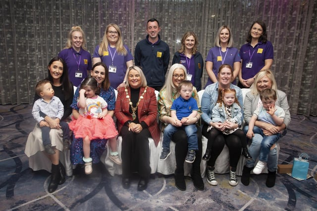 Member of the 0-3 year-old age group pictured after receiving their certificates  at the FDST Celebration of Achievement awards on Tuesday night at the Everglades Hotel.