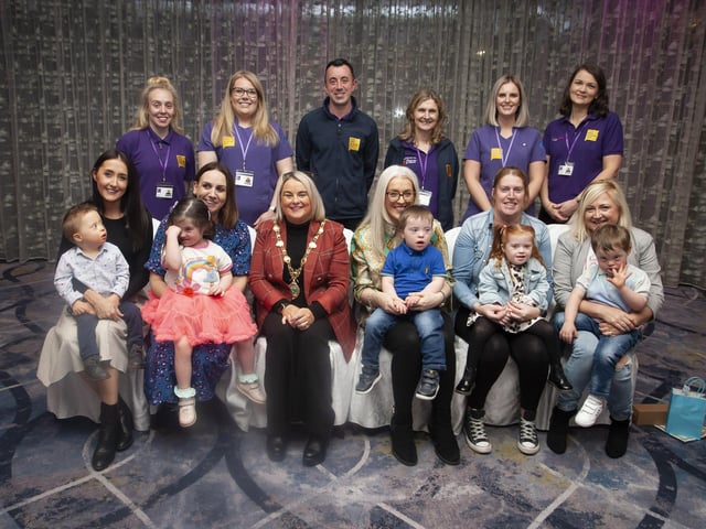 Member of the 0-3 year-old age group pictured after receiving their certificates at the FDST Celebration of Achievement awards on Tuesday night at the Everglades Hotel.