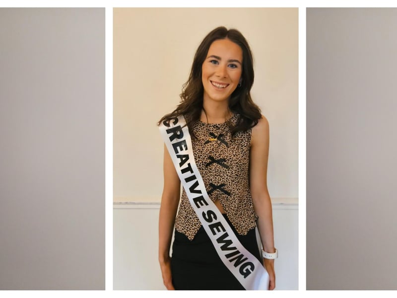 Clonmany Festival Queen finalists.Chloe McGonagle - Creative Sewing