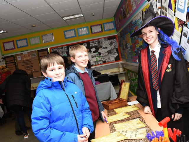 Some of the prospective pupils who attended Open Day at Oakgrove Integrated College last week.
