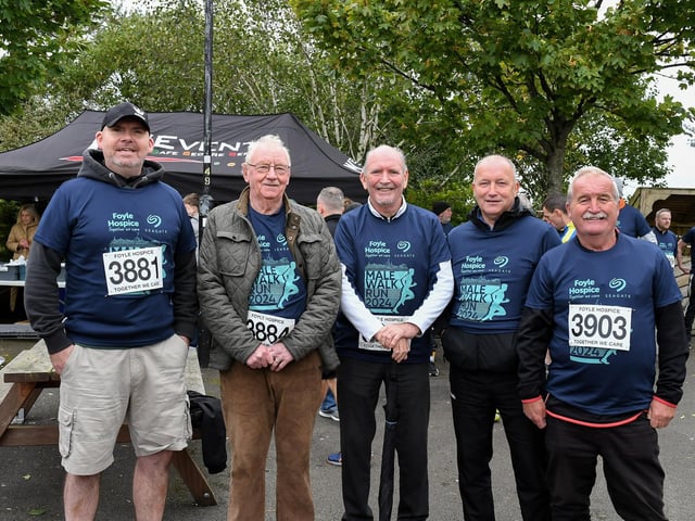 Derry City fans took part in the Foyle Hospice Run/Walk.  Photo: George Sweeney